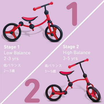 スマートトライク ランニングバイク レッド キックバイク バランスバイク SmartTrike【送料無料 沖縄・一部地域を除く】【ラッピング不可商品】